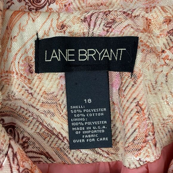 Lane Bryant Blazer Womens 18 Orange Jacket Work Office Harvest Casual Career - Picture 15 of 16